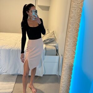 Forever21 Blush Slit Skirt